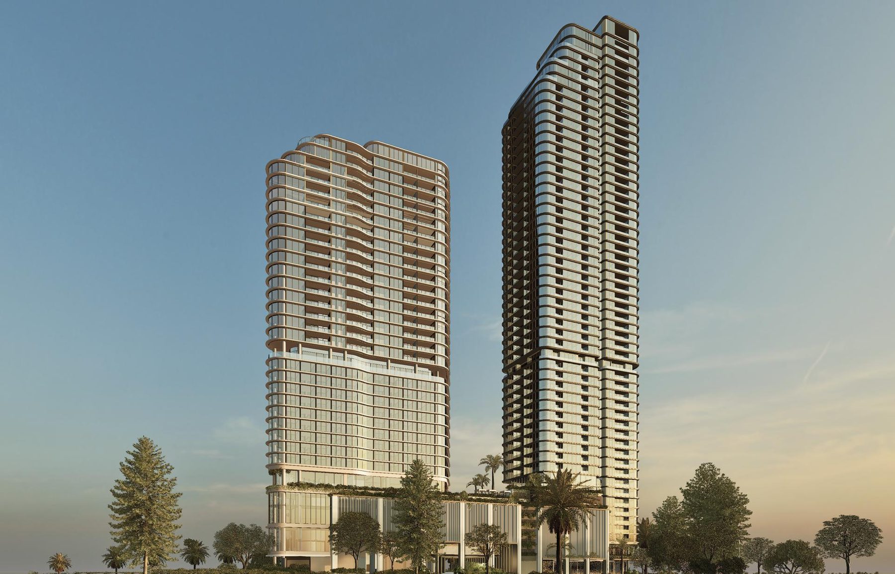 River Terrace twin towers, Surfers Paradise