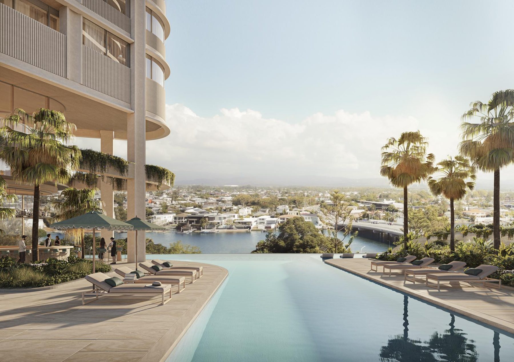 River Terrace rooftop infinity pool